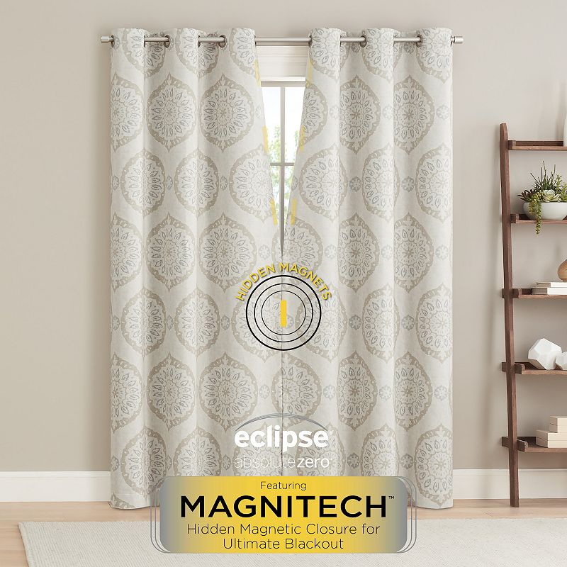 eclipse Magnitech Solano 100% Blackout 2 Window Curtain Panels