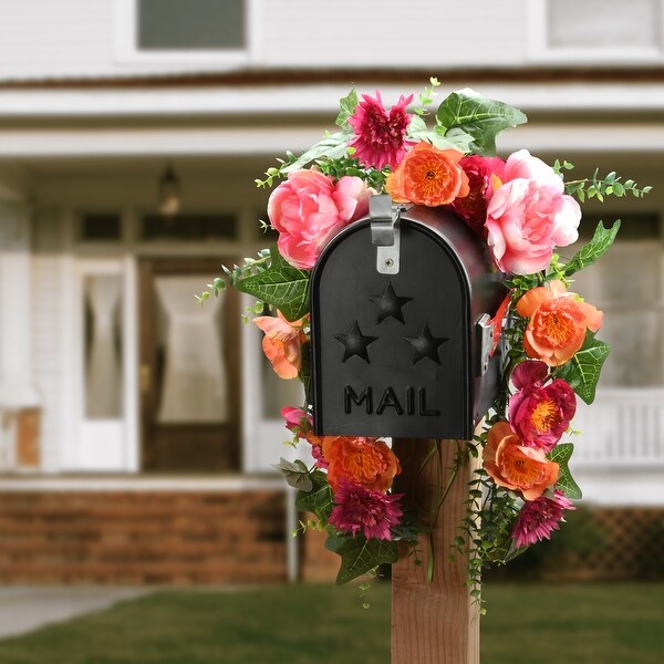 36 Spring Flowers Mailbox Swag by National Tree Company