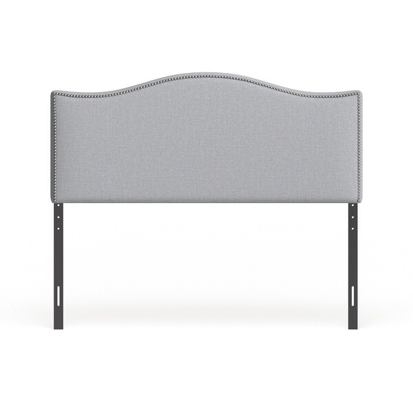 Curl Queen Nailhead Upholstered Headboard - - 18180225