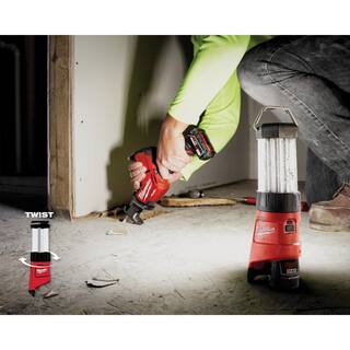 MW M12 12V Lithium-Ion Cordless HACKZALL Reciprocating Saw Kit with M12 LED Lantern 2420-21-2362-20