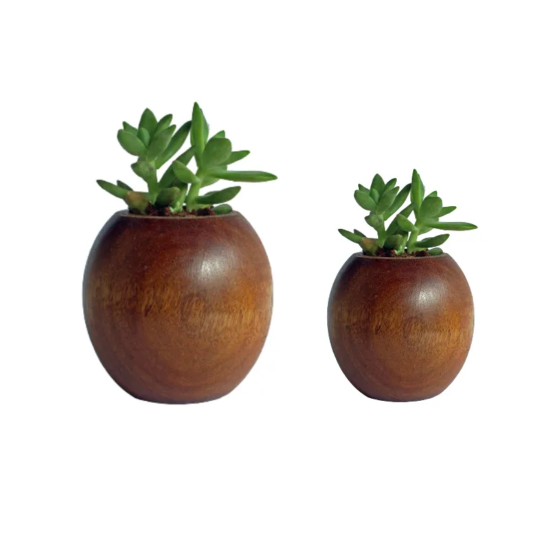 Indoor Decorative Wooden Planter OEM Customized Modern Planter Wood Flower Pots   Planter Supply From India