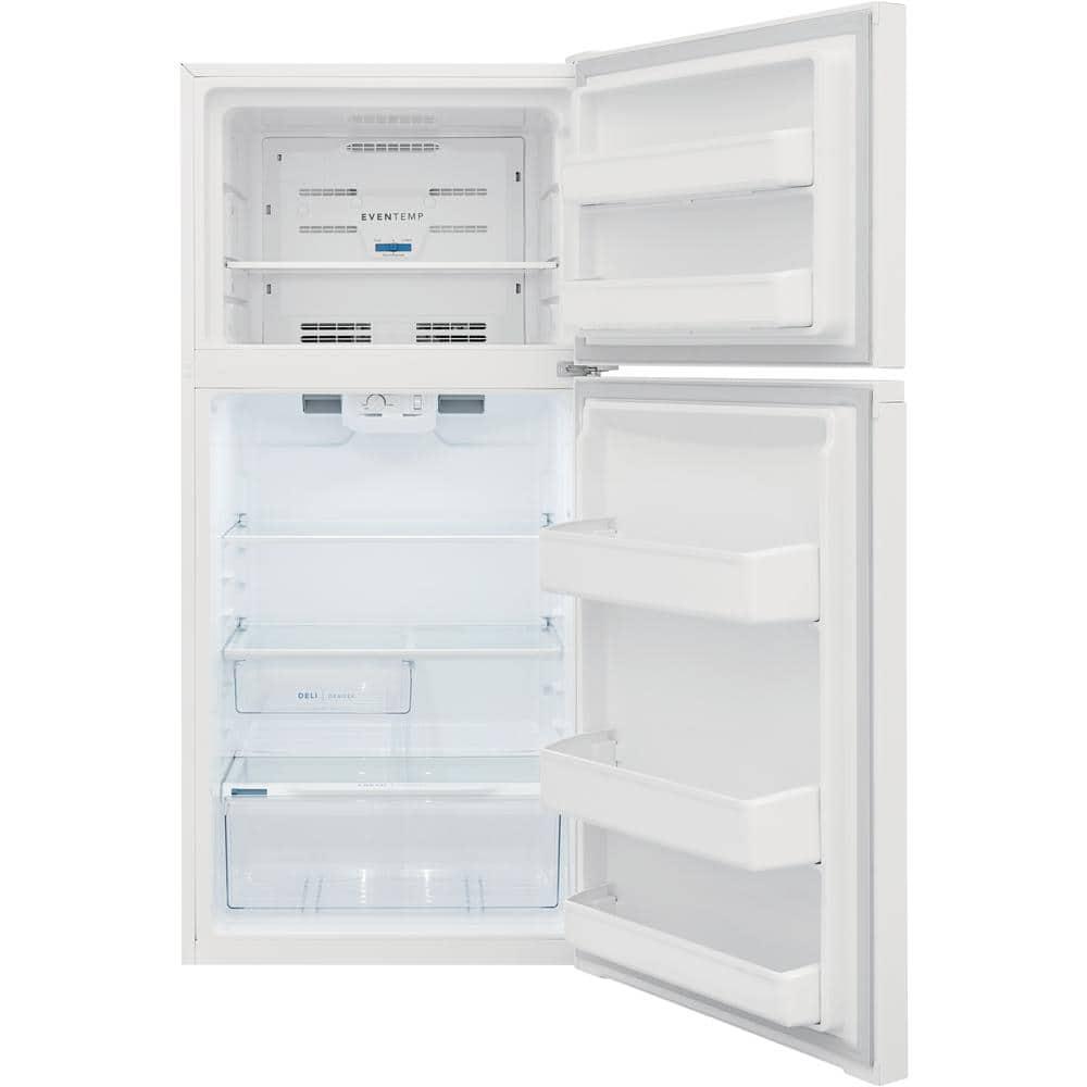 Frigidaire 139 cu ft Top Freezer Refrigerator in White