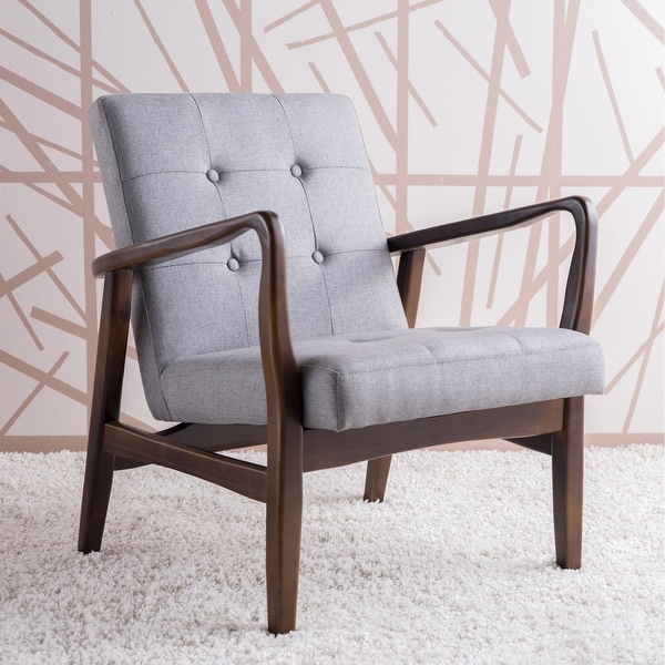 Brayden Mid-Century Fabric Club Chair by Christopher Knight Home