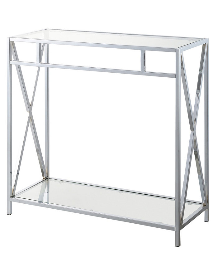 Convenience Concepts 31.5 Oxford Glass Hall Table with Shelf