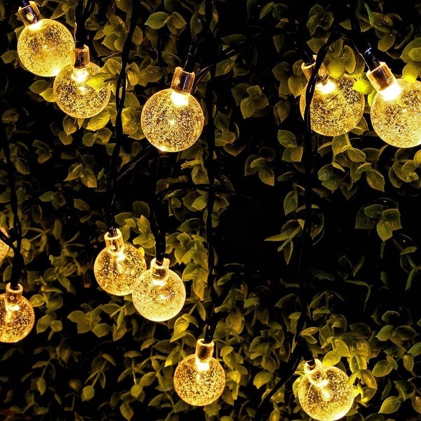 Solar 30 LED String Light Globe Ball Garden Path Yard Decor Lamp - 21ft Total Length Shopping - The Best Deals on String Lights | 39210862