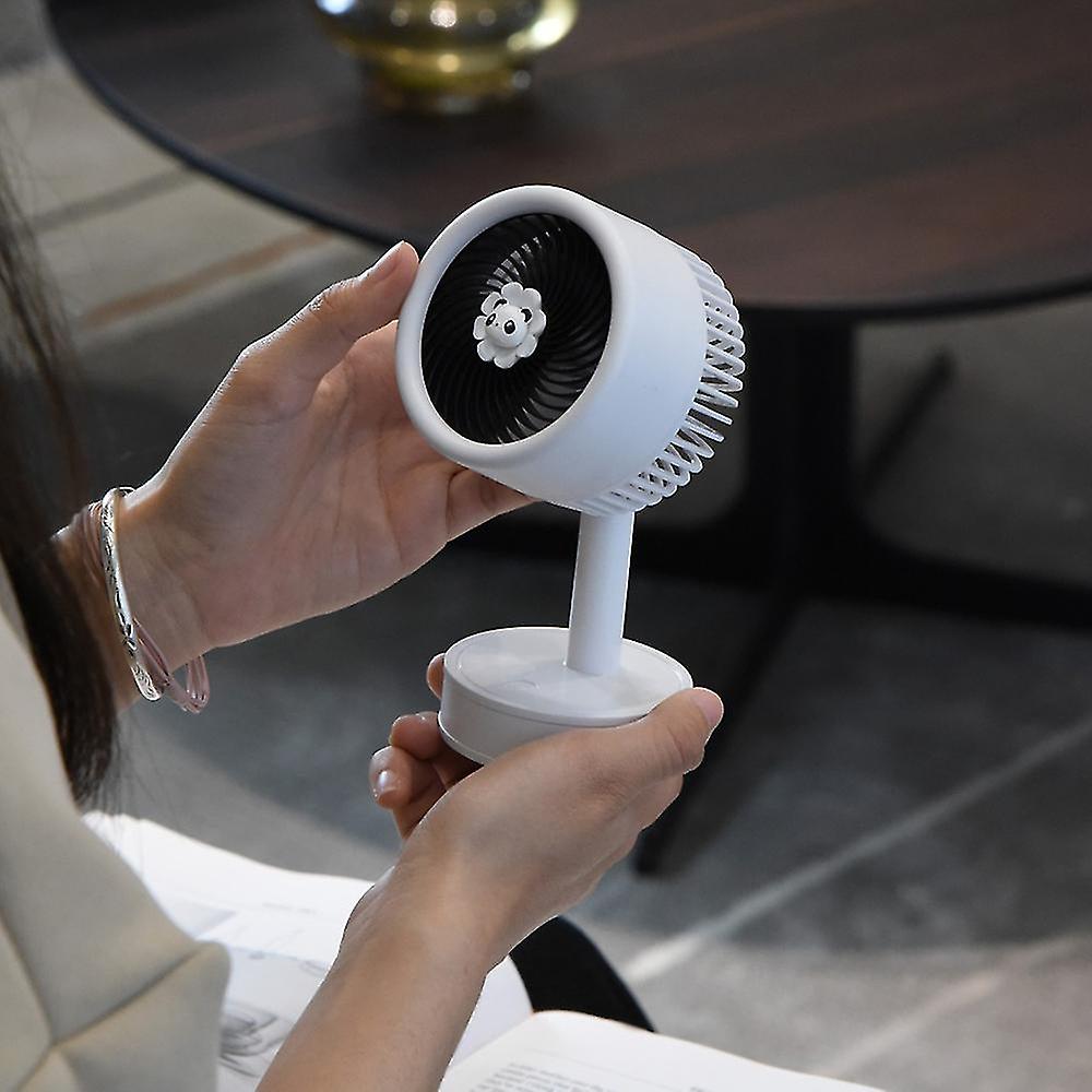 Usb Desk Fan Small And Quiet - Mini Cute Desk Fan， Swivel Portable Small Desk Fan