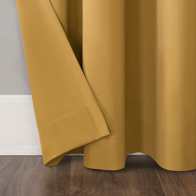 Sun Zero Mercer Blackout Solid Grommet Single Curtain Panel