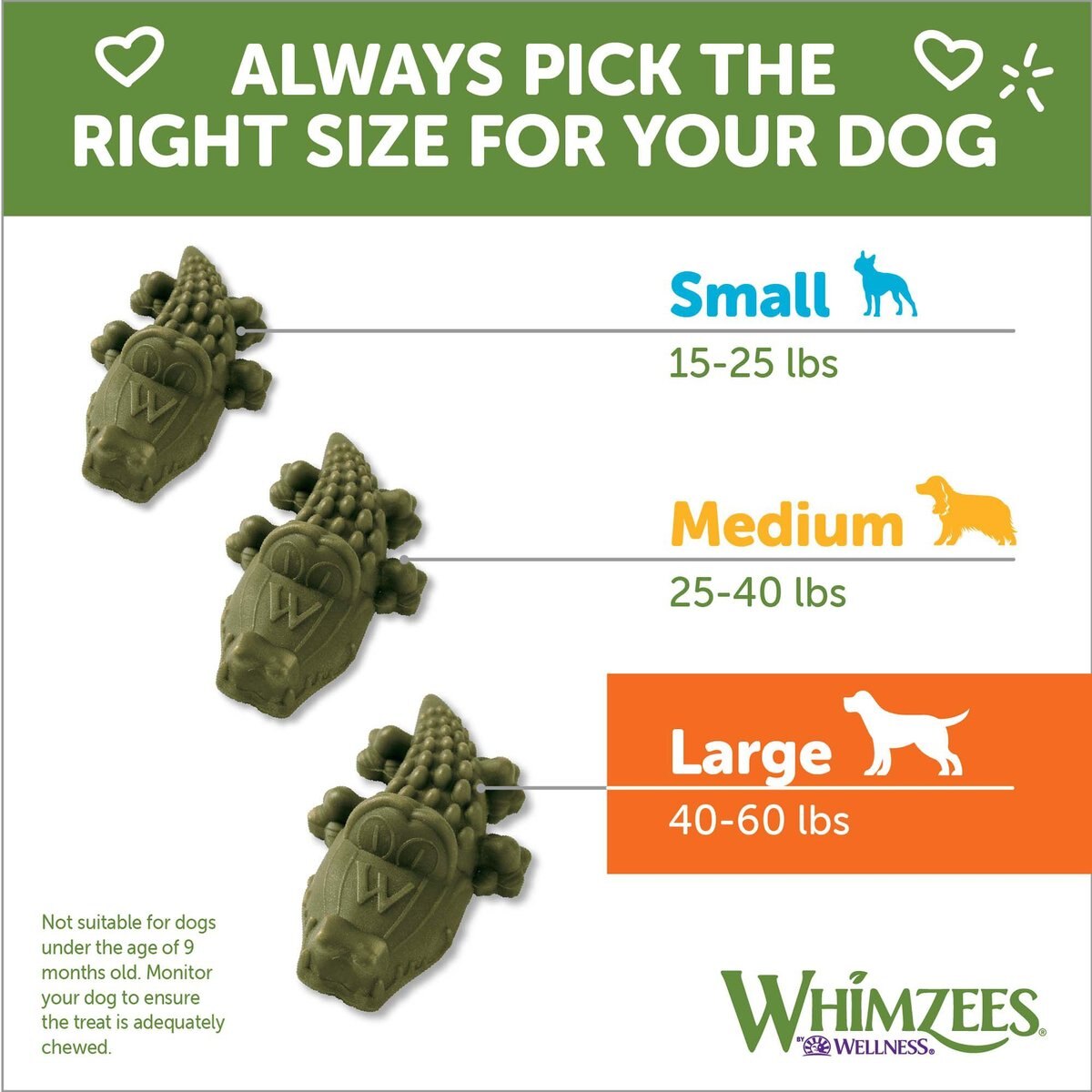 WHIMZEES Alligator Grain-Free Dental Dog Treats