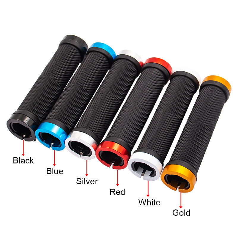 Bicycle Grips MTB Bike Hand bar Grips Rubber Non slip Bilateral Lock Cycling Bmx Handle Grips Bikes Handlebar