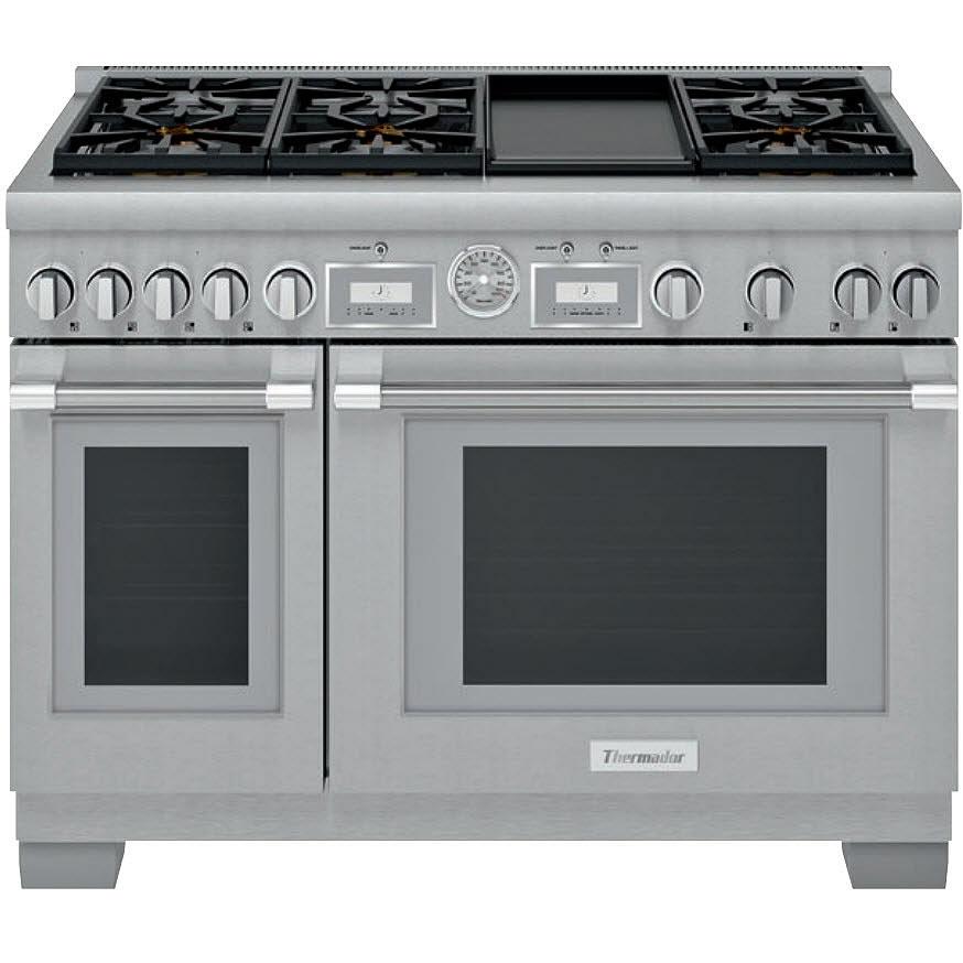 Thermador 48-inch Freestanding Dual-Fuel Range with ExtraLow® Burners PRD486WDGC