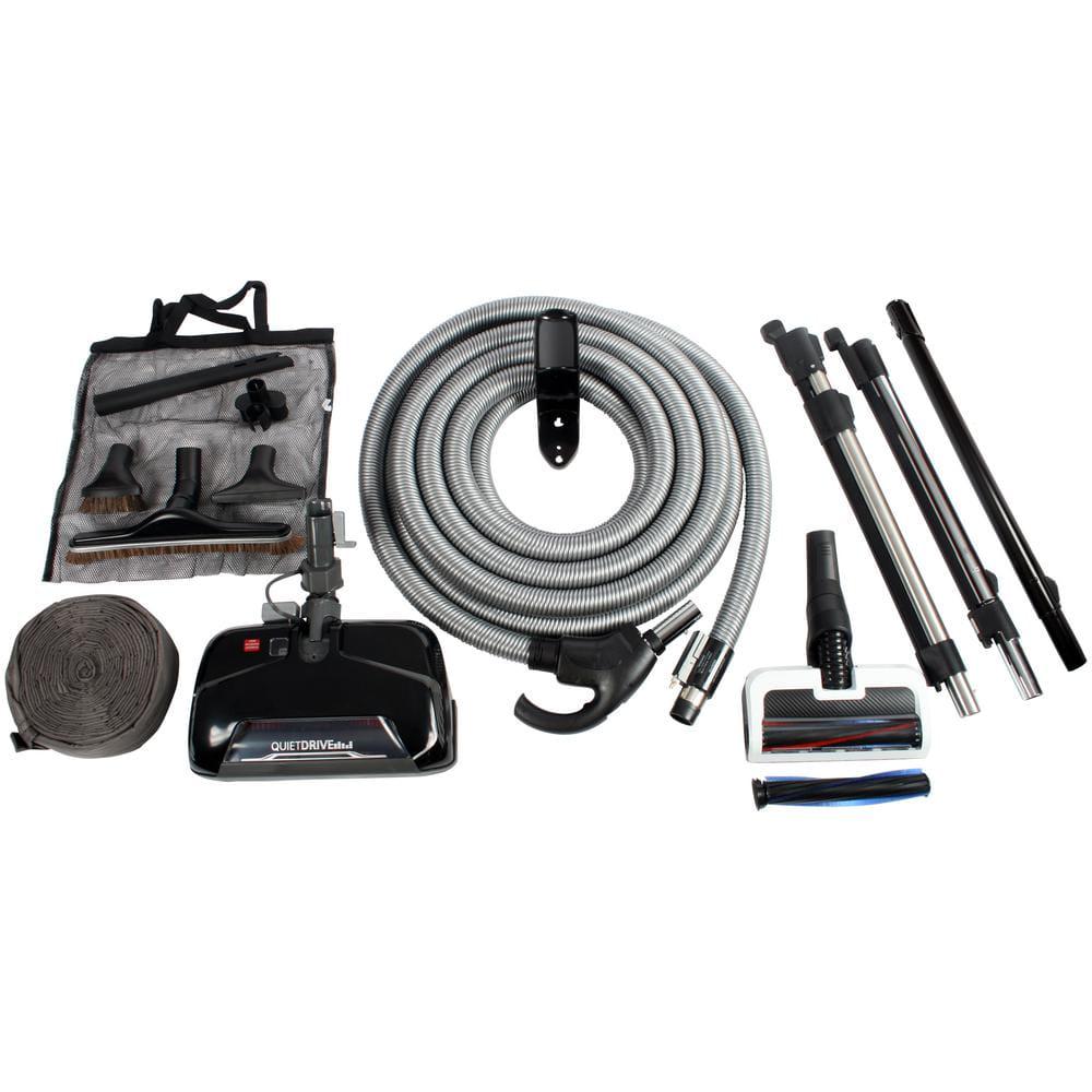 CenTec MixedFloor Dual Electric Powerhead Kit with 35 ft Direct Connect Hose for Central Vacuums