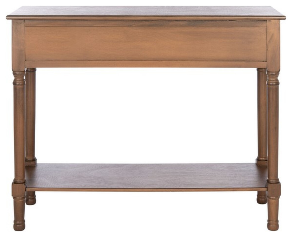 Gracyn 2 Drawer Console Brown   Modern   Console Tables   by Virgil Stanis Design  Houzz