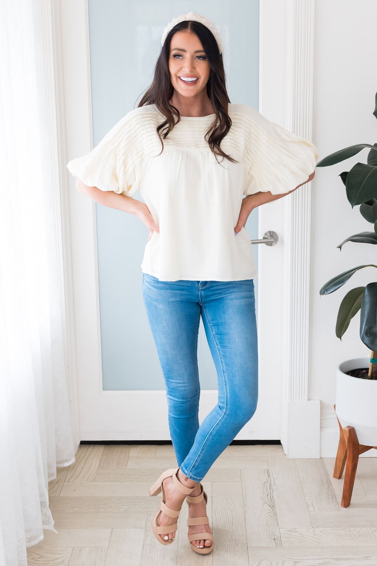 A Girl's Best Friend Modest Blouse