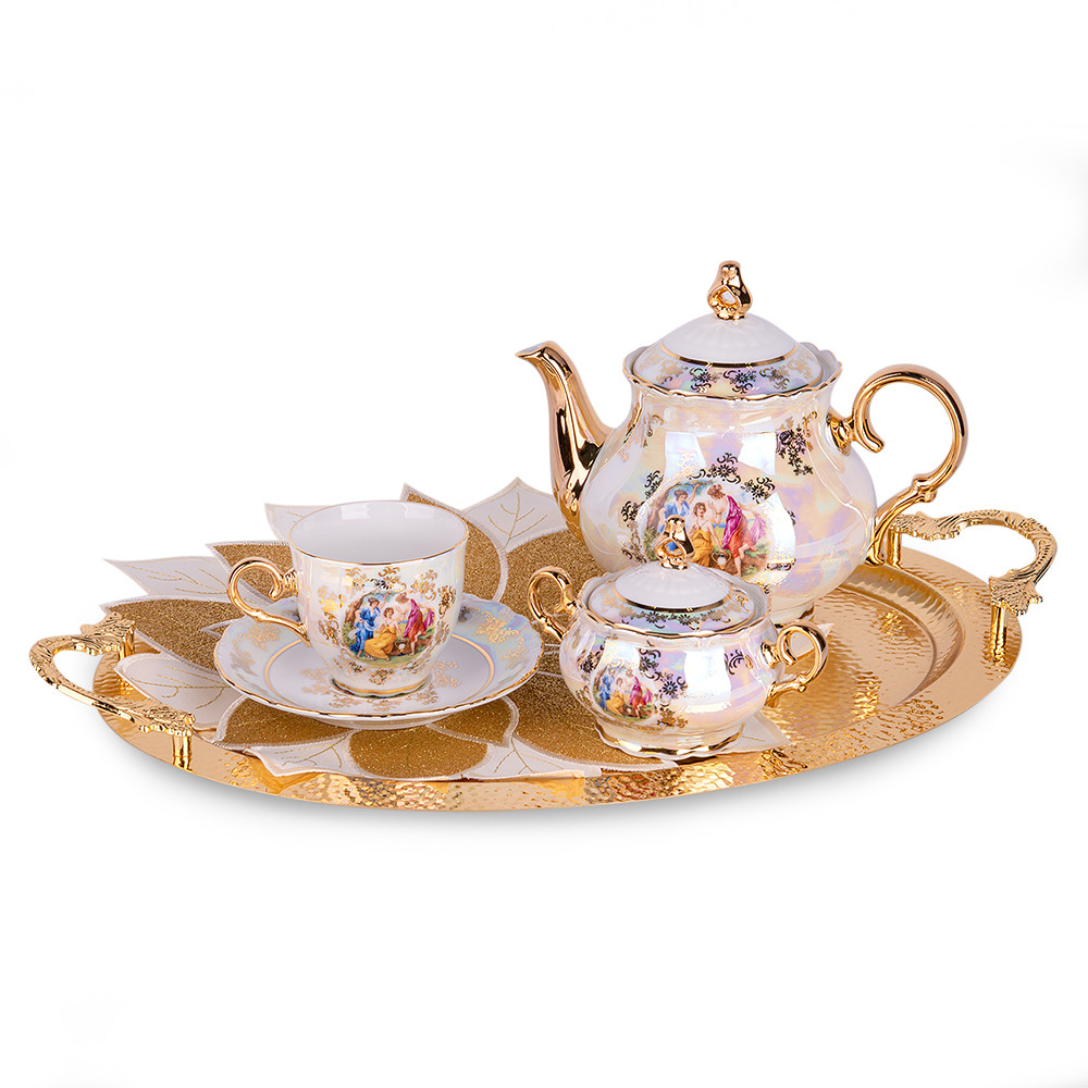 THUN Porcelain Sugar Container 8.11 fl oz (240 ml) Madonna Porcelain Sugar Bowl with Lid Sugar Keeper