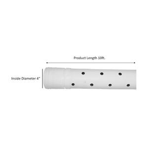 Advanced Drainage Systems 4 in. x 10 ft. Triplewall Perforated Drain Pipe 4520010