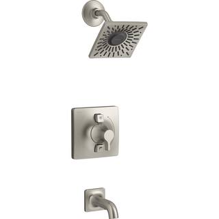 KOHLER Contemporary Single-Handle 1-Spray Tub and Shower Faucet in Vibrant Brushed Nickel (Valve Included) K-R22799-4G-BN