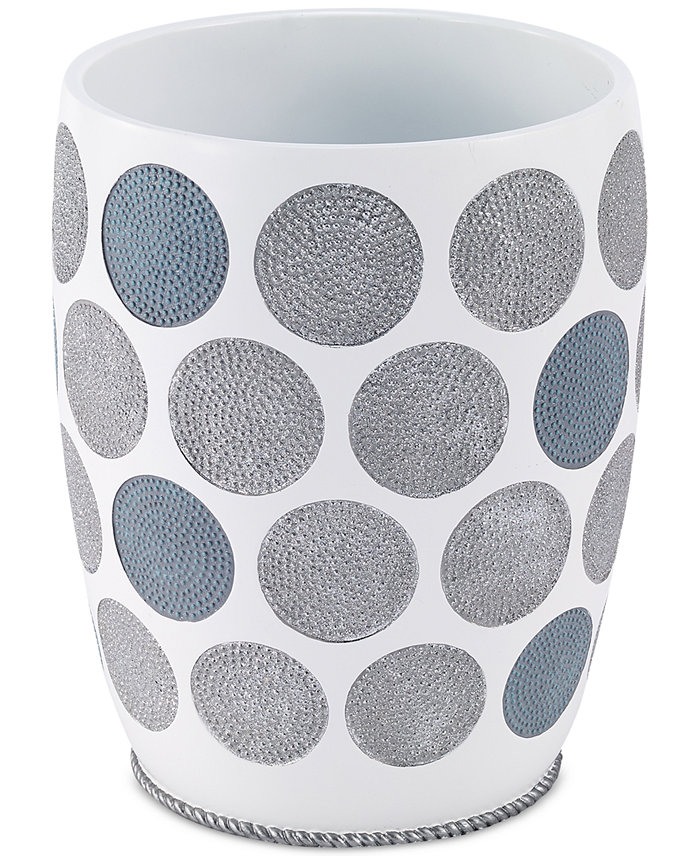 Avanti Dotted Circle Textured Resin Wastebasket