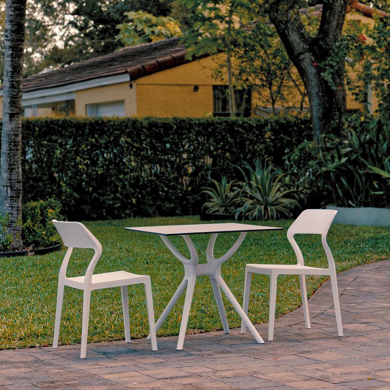 3-Piece White Recyclable Outdoor Patio Dining Set 32.75