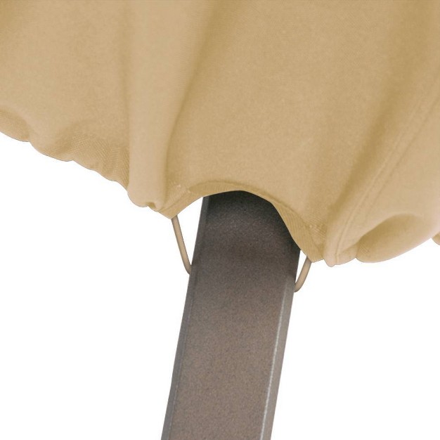 Classic Accessories Tan Terrazzo Water resistant Oval Patio Table And Chair Set Cover