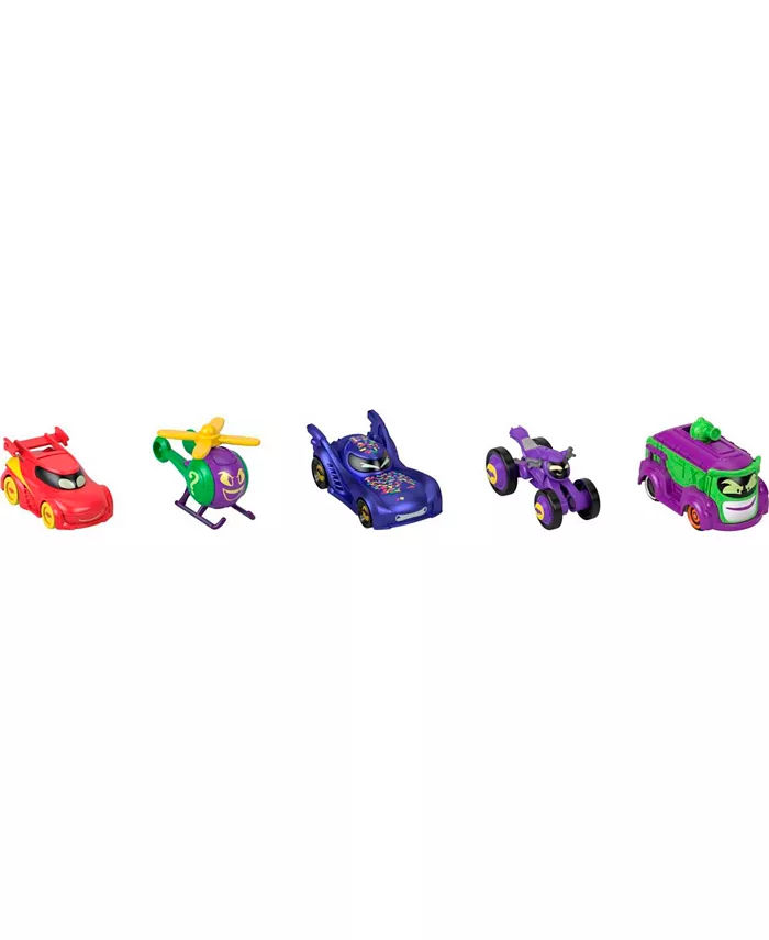 BatWheels Fisher-Price DC 1:55 Scale Vehicle Multipack Batcast Metal Die cast Cars  5 Pieces