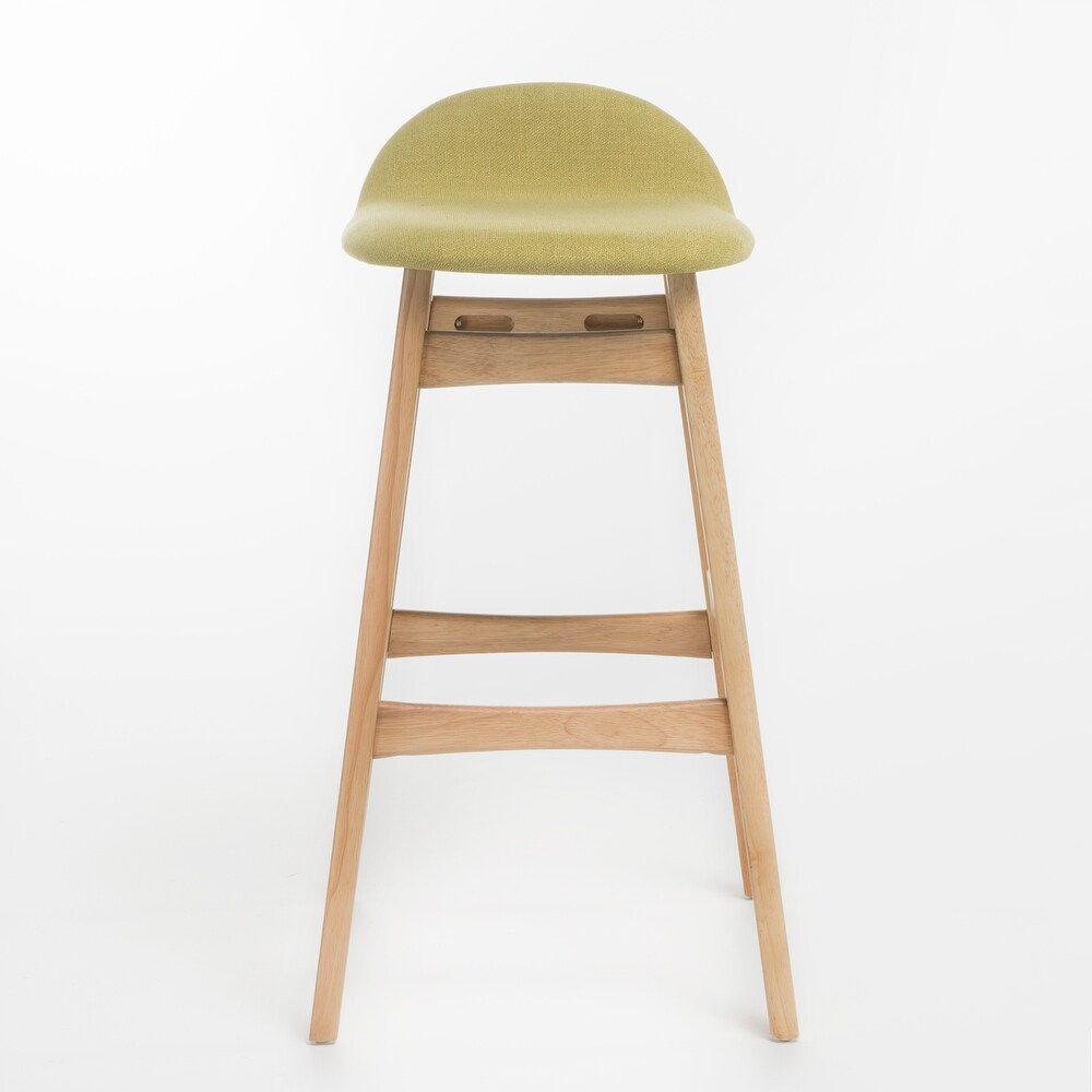 Carson Carrington Viborg 35 inch Green Fabric Bar Stool (Set of 2) by