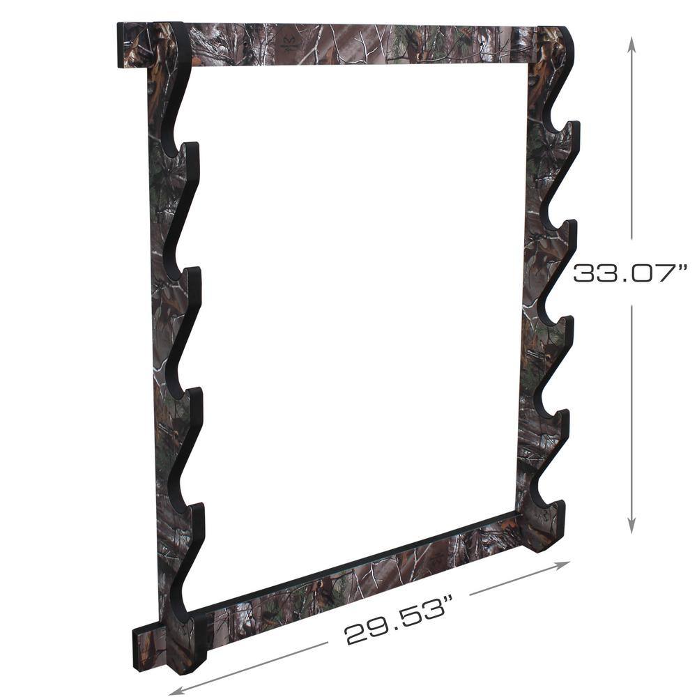 Rush Creek Creations REALTREE Camo 5 Gun Wall Rack 39-7011