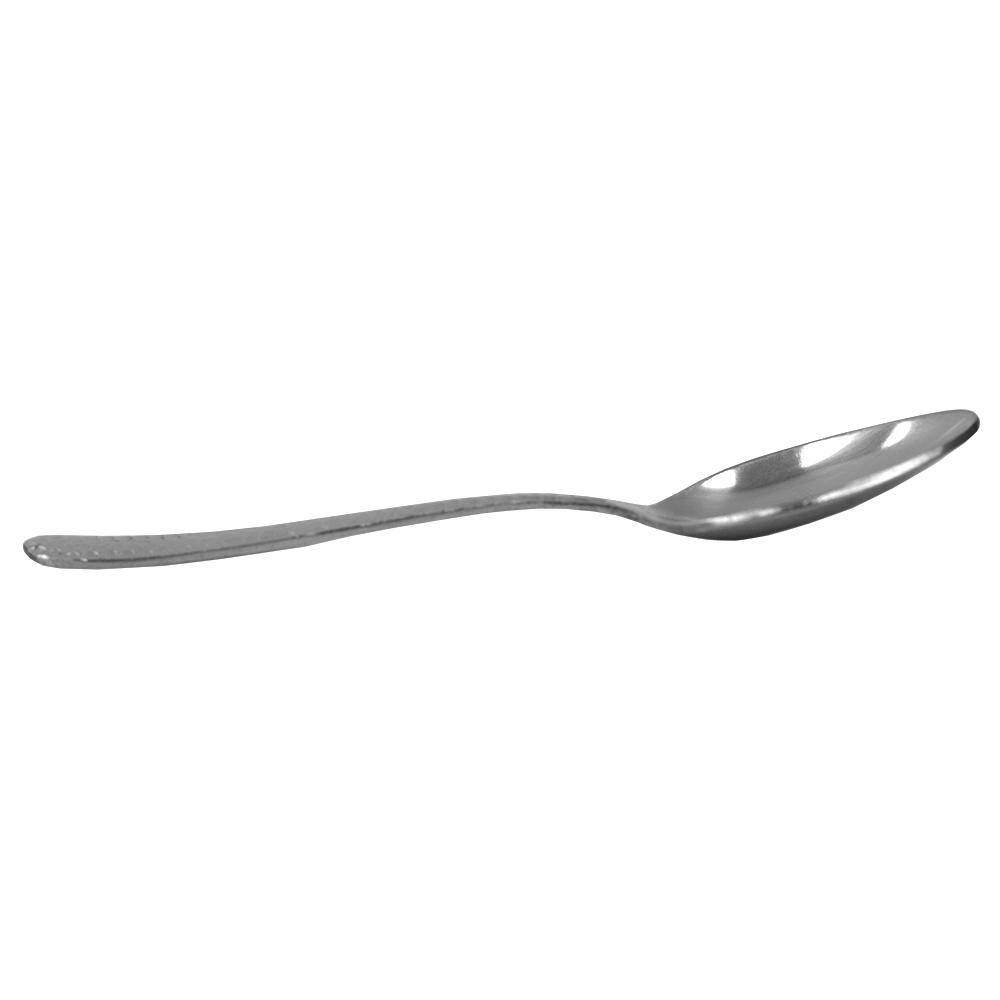 Home Basics Hammered Finish Silver 180 Stainless Steel Tea Spoons (Set of 4) HDC64669