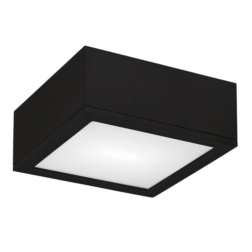 WAC Lighting Rubix 10 in. 1-Light Black ENERGY STAR LED Indoor or Outdoor Flush Mount FM-W2510-BK