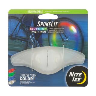 Nite Ize SpokeLit Disc-O Select Rechargeable Wheel Light SKLR-07S-R6