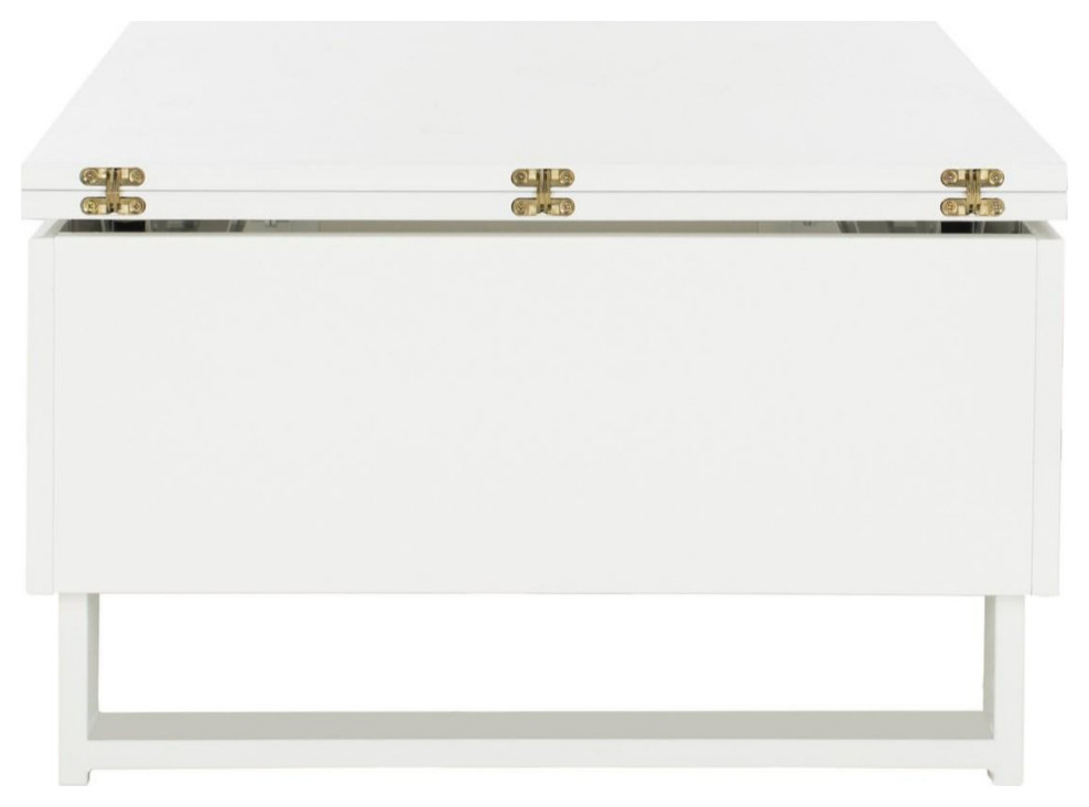 Slater Lift  Top Coffee Table White   Contemporary   Coffee Tables   by AED Luxury Home Decor  Houzz