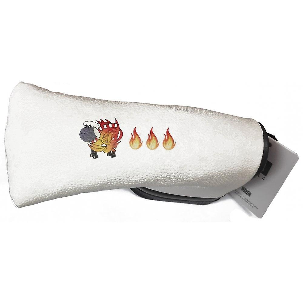 Masters Logo Sheep On Fire Blade Putter Cover - Black/Grey/White