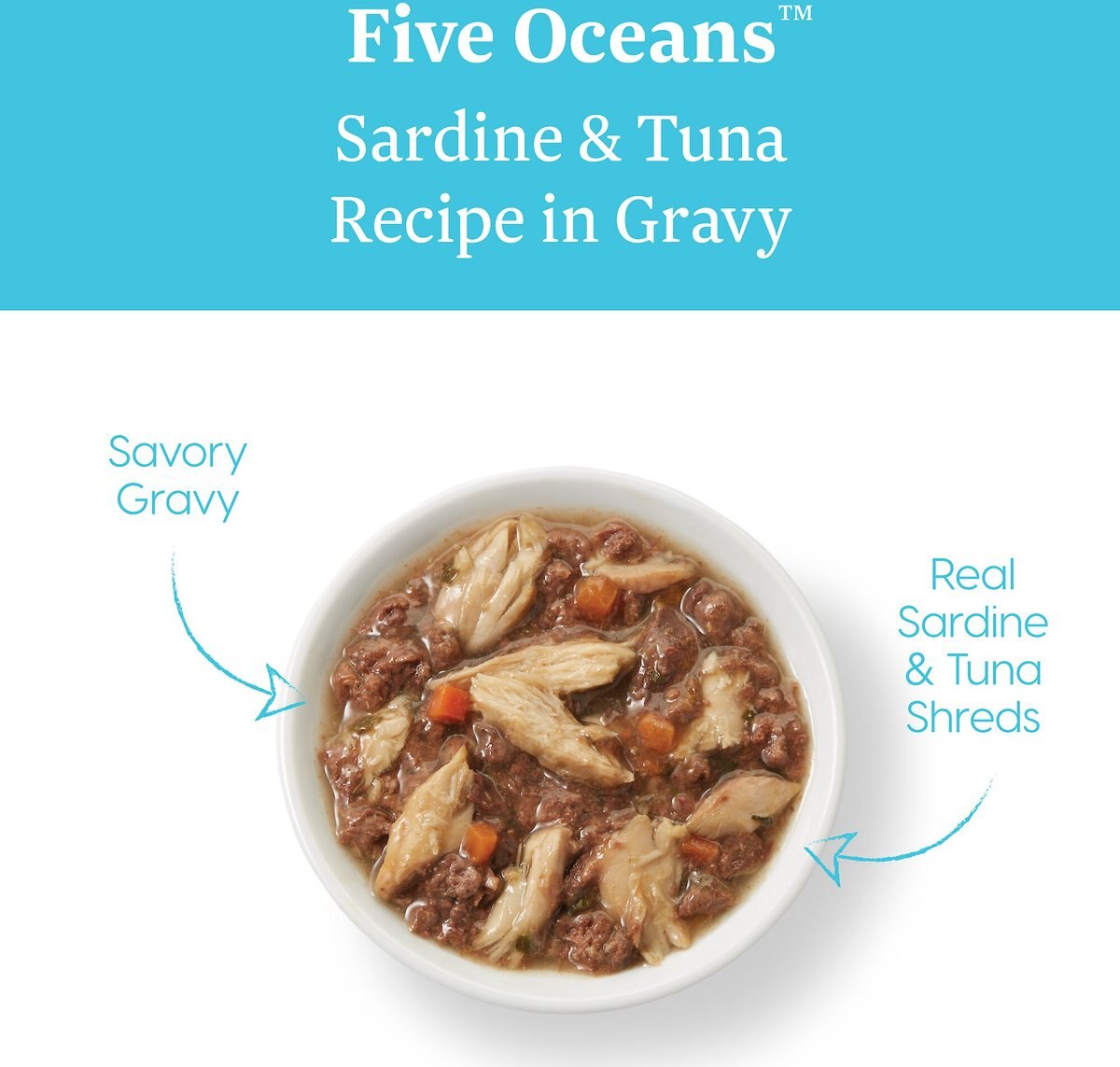 Solid Gold Five Oceans Sardines and Tuna Recipe in Gravy Grain-Free Canned Cat Food