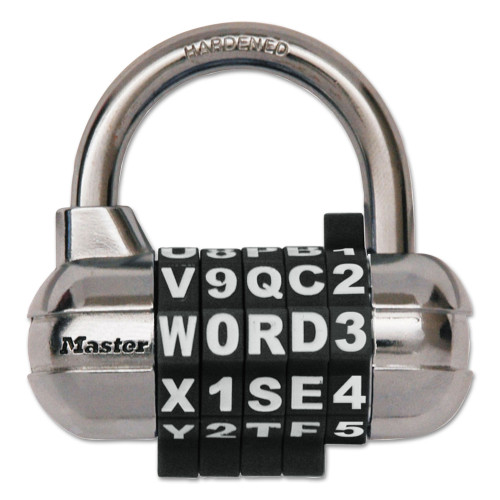 Master Lock Password Plus Combination Lock， Hardened Steel Shackle， 2 1/2