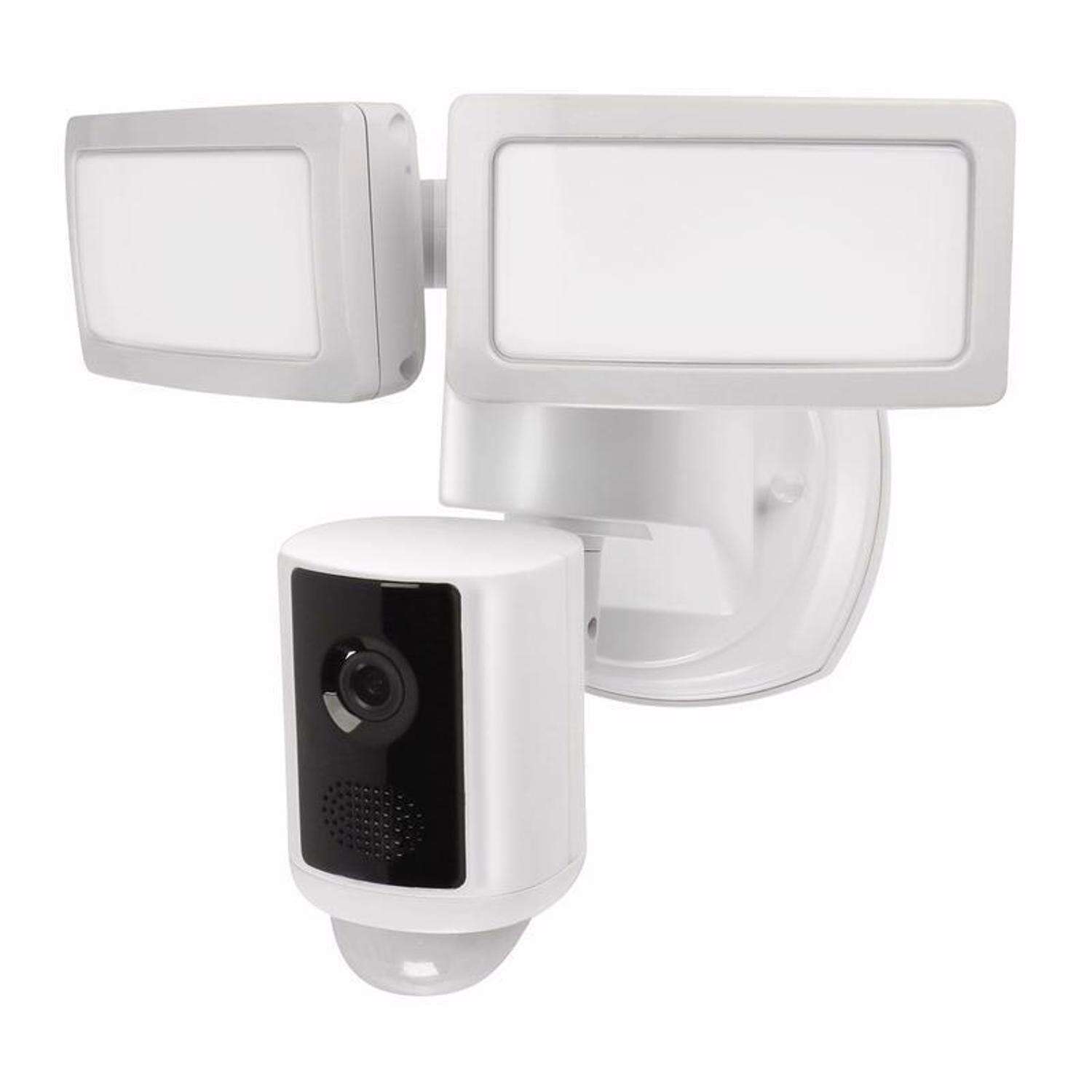 Feit Smart Home Motion-Sensing Hardwired LED White Smart-Enabled Smart Security Floodlight