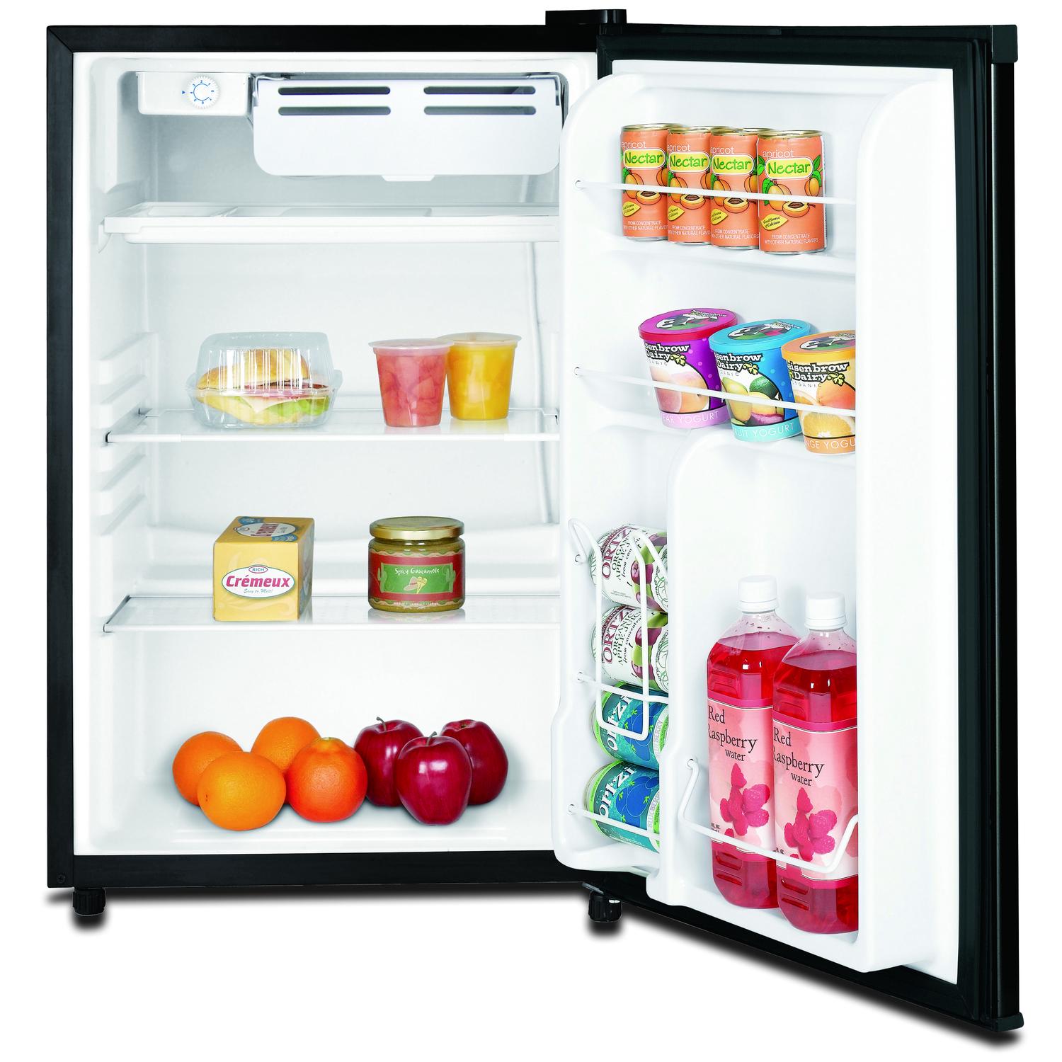 RCA 4.5 Cu ft Single Door Compact Refrigerator RFR464， Black