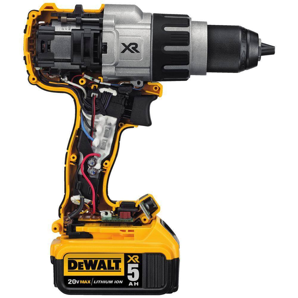 DW 20V MAX XR Lithium-Ion Cordless Brushless Hammer Drill 14 in. Impact Driver (2) 5.0Ah Batteries Charger and Case DCD996P2W887B