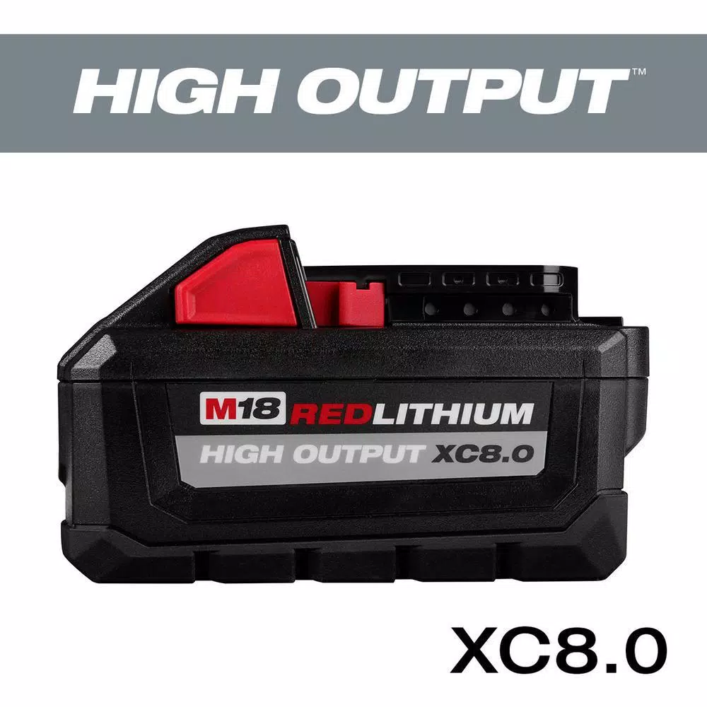 Milwaukee M18 18-Volt Lithium-Ion High Output Battery Pack 12.0Ah W/ HIGH OUTPUT XC 8.0Ah Battery and#8211; XDC Depot