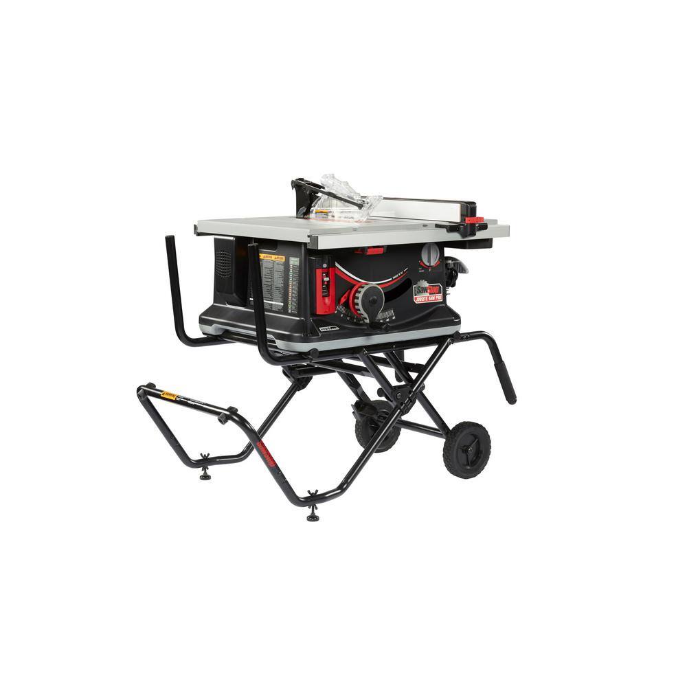 SawStop 15 Amp 120-Volt 60 Hz Jobsite Saw Pro with Mobile Cart Assembly JSS-120A60