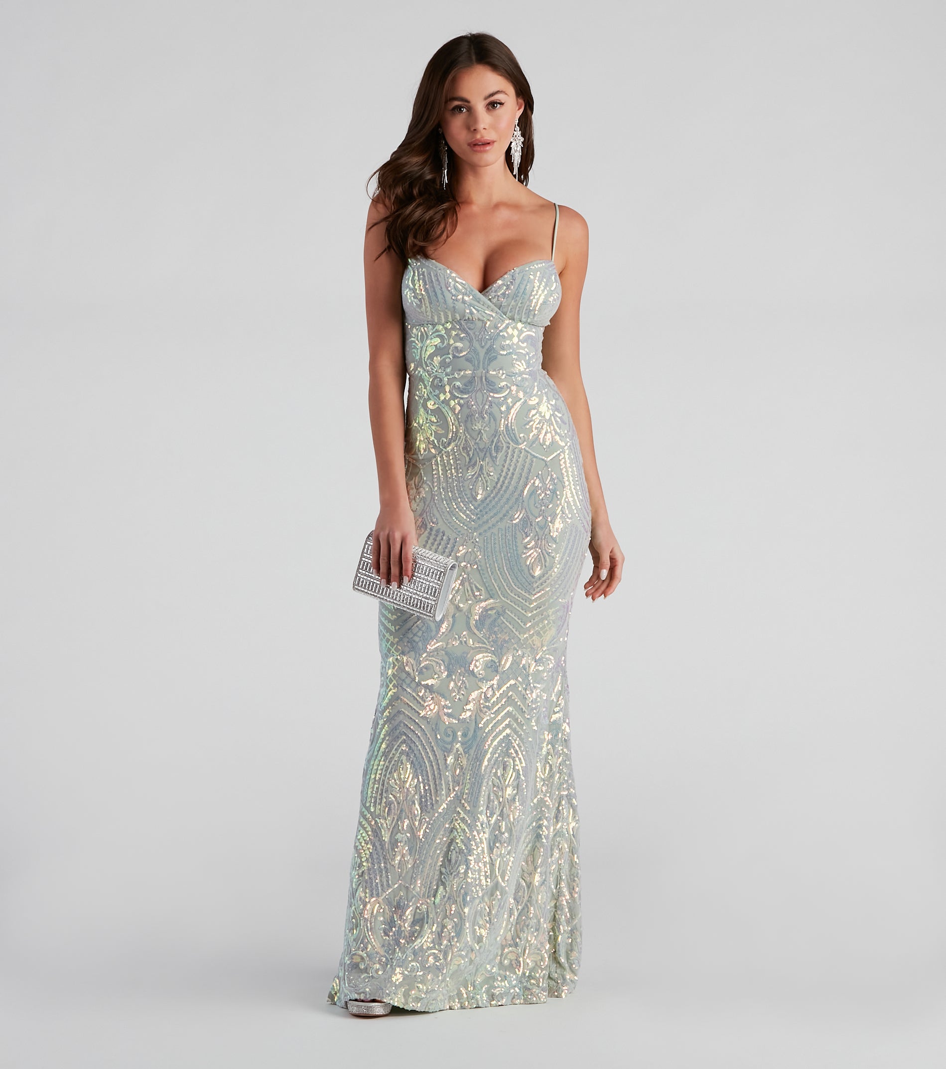 Teagan Sequin Slim-Fit Formal Dress