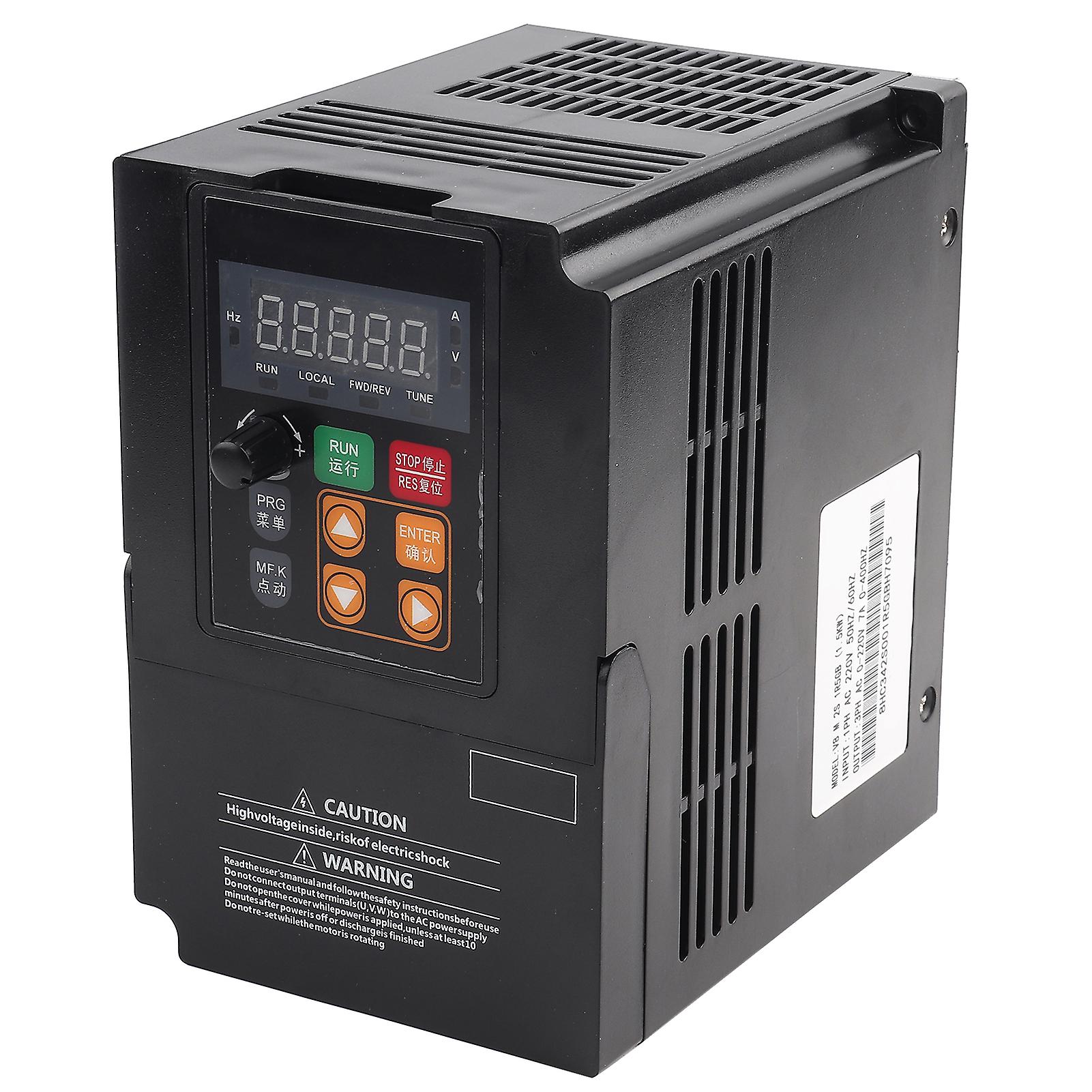 1.5kw 2hp Vector Type Vfd Frequency Inverter Converter 1-phase 220v To 3-phase 0-220v 7a