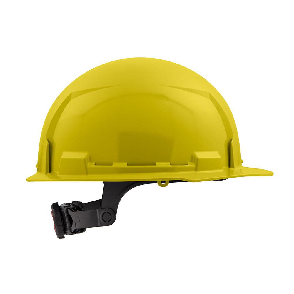 Milwaukee Yellow Front Brim Hard Hat with 6pt Ratcheting Suspension Type 1 Class E 48-73-1122 from Milwaukee