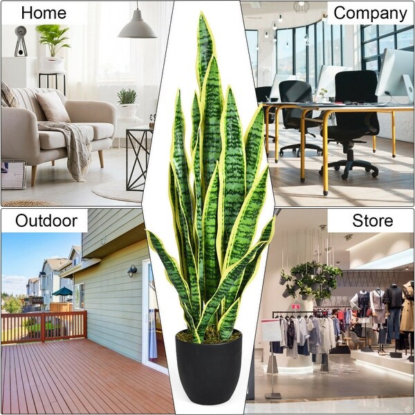 35.5 IndoorOutdoor Decoration Artificial Snake Plant