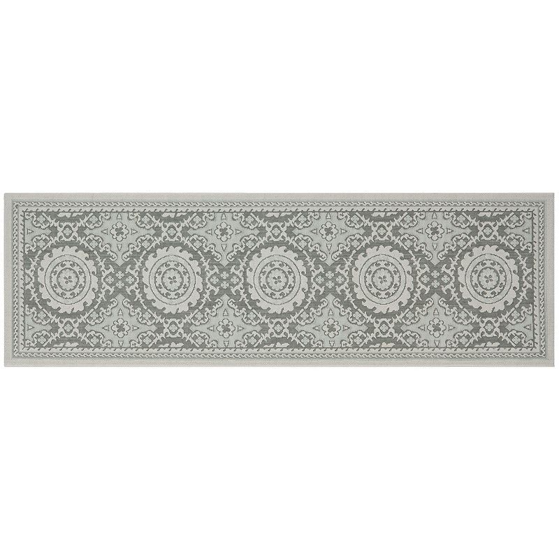 Safavieh Courtyard Pinwheel Framed Medallion Indoor Outdoor Rug