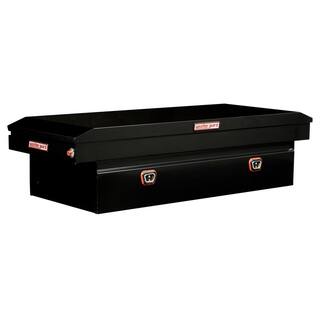 Weather Guard 72 in. Gloss Black Steel Full Size Crossbed Truck Tool Box 116-5-03