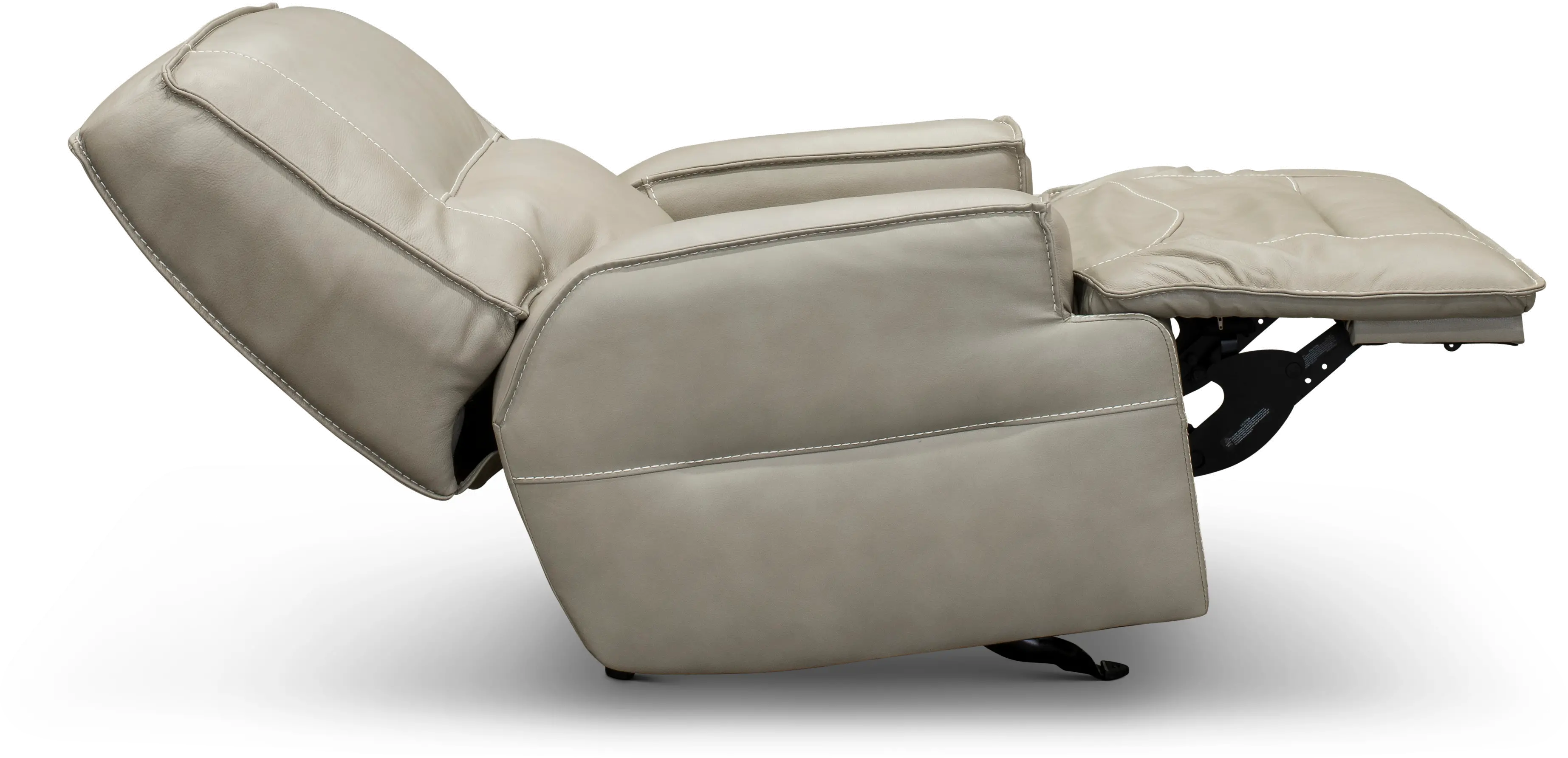 Rockies Beige Power Glider Recliner with Adjustable Lumbar