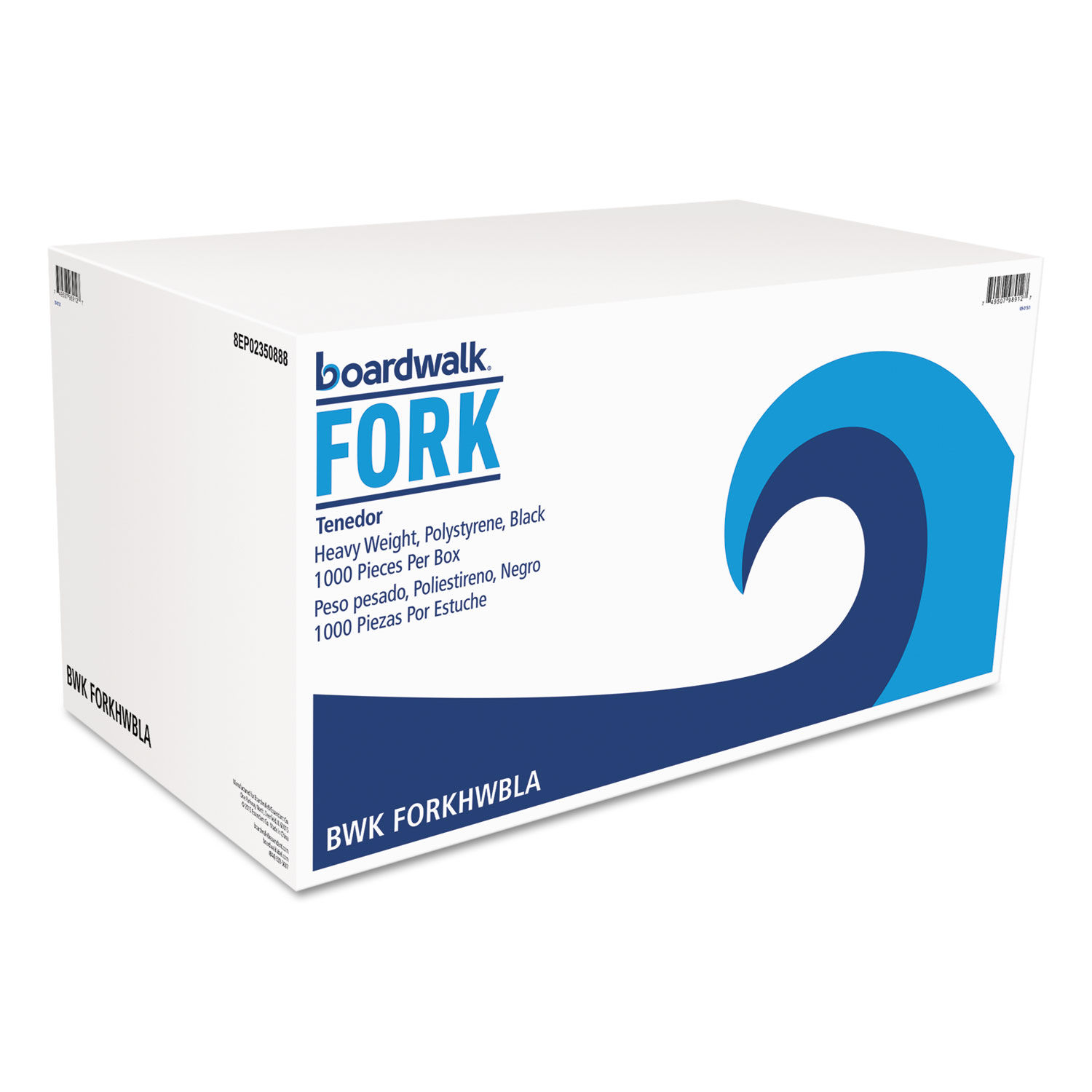 Heavyweight Polystyrene Cutlery by Boardwalkandreg; BWKFORKHWBLA