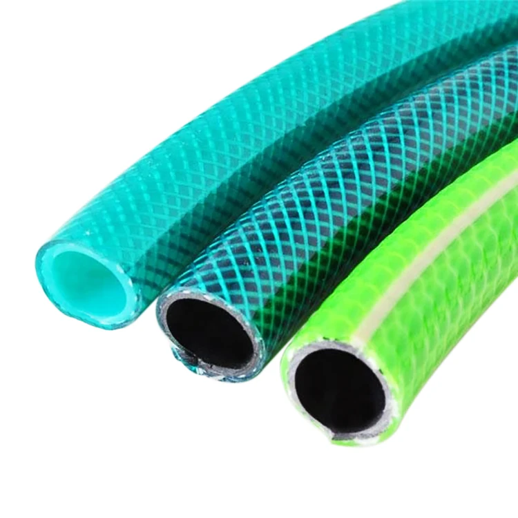 Flexible Fiber Braided Reinforced PVC Garden Pipe Plant Flexible PVC Garden Hose for Water Irrigation