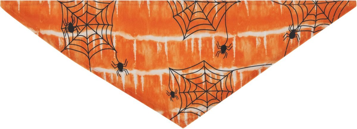 Frisco Orange Spiderweb Dog and Cat Costume Bandana