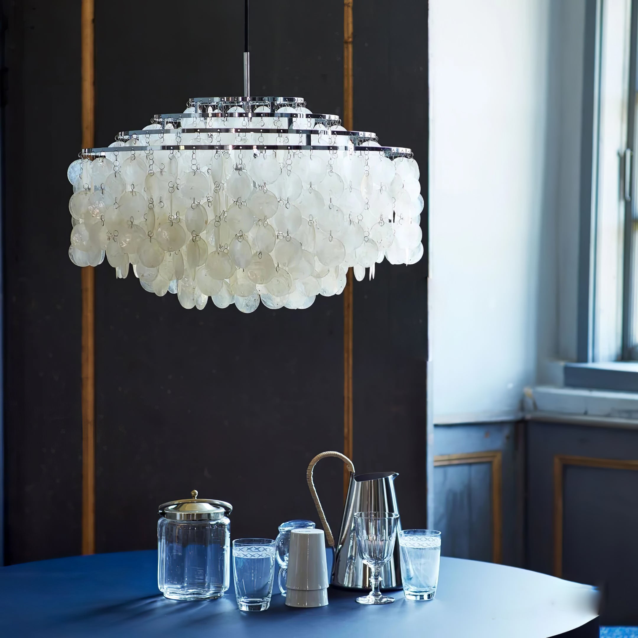 Round Shell Chandelier