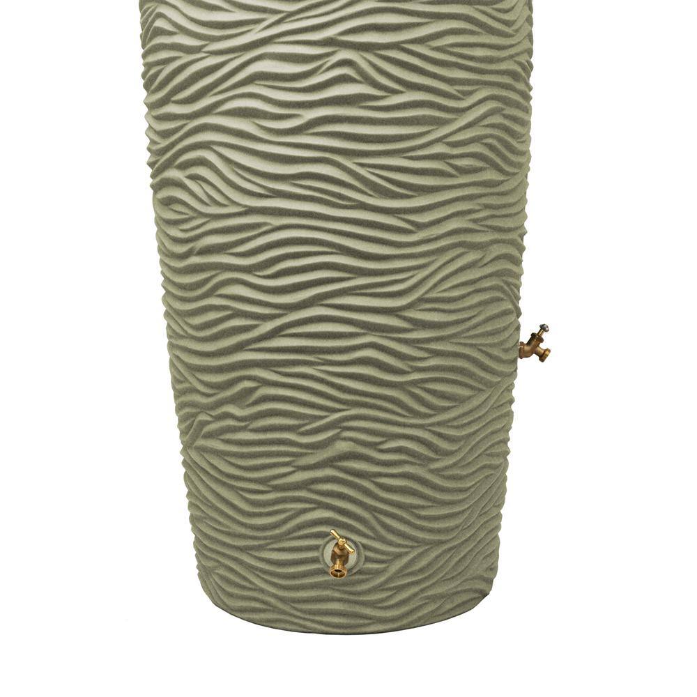 Good Ideas Impressions Palm 65 Gal. Sandstone Rain Barrel IMP-L65-SAN